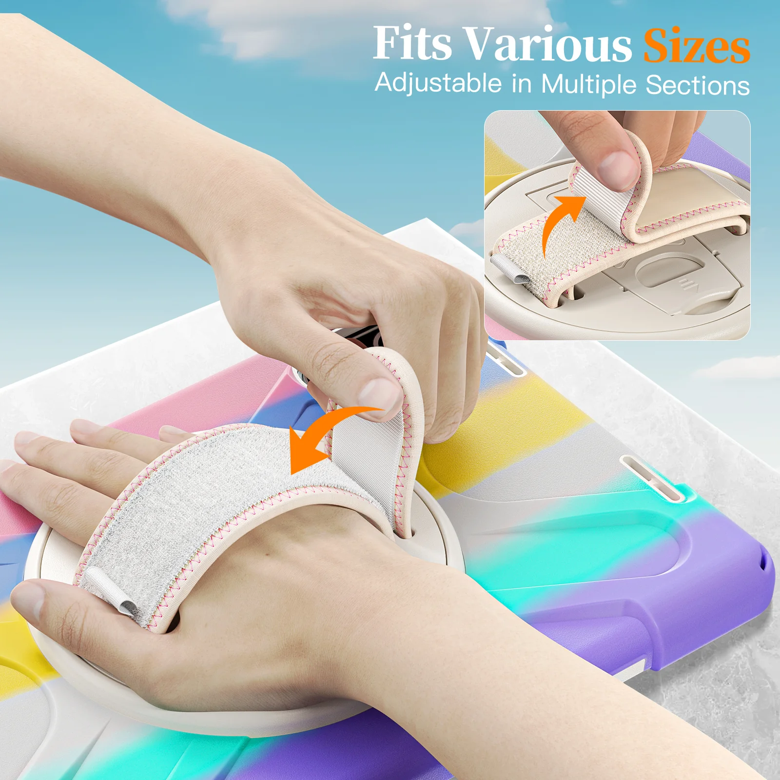 [Built-in Stand][With Shoulder strap] Xiaomi Redmi Pad 2 11" 2025 EVA Kid Friendly Heavy Duty Series Case With Pen Holder - Image 3
