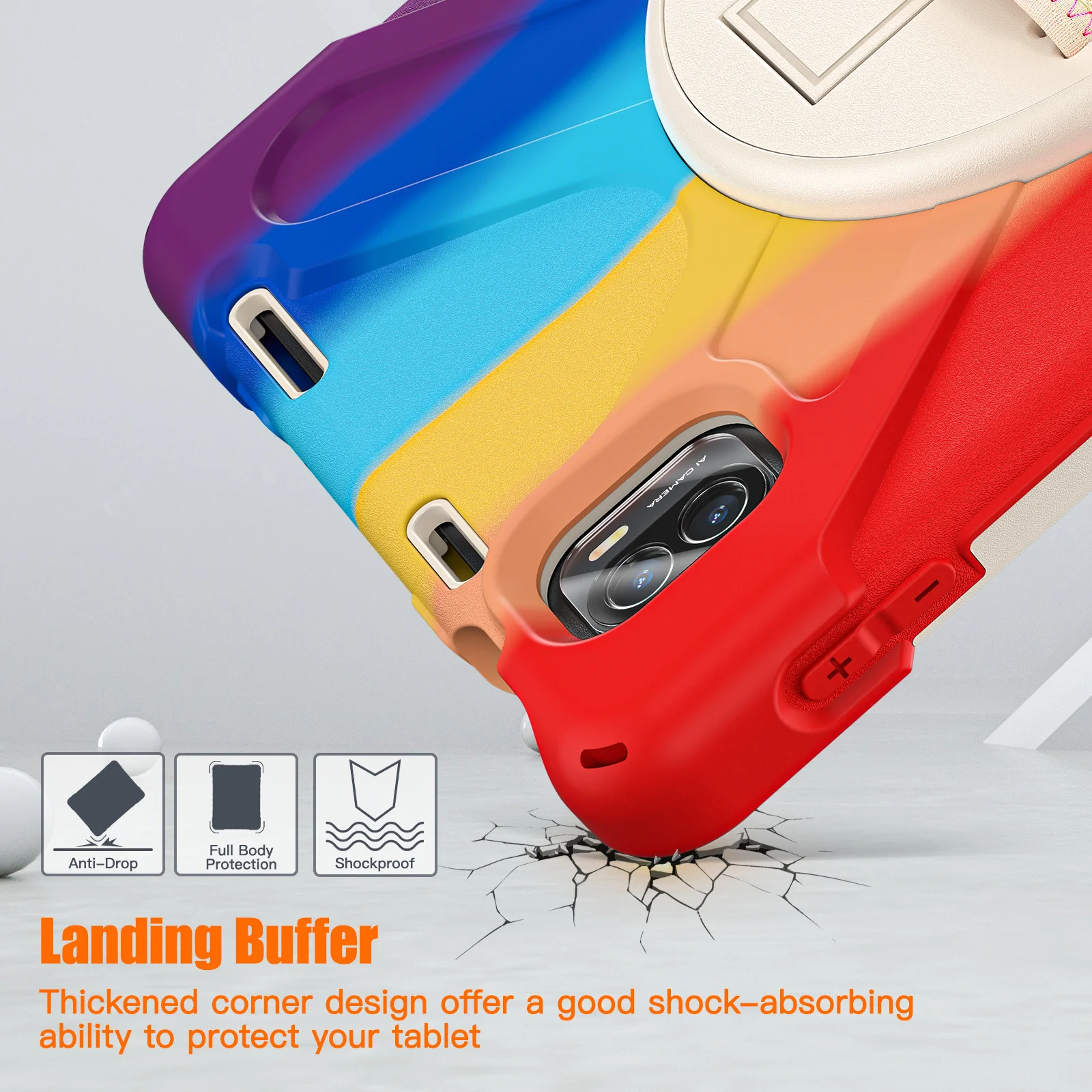 [Built-in Stand][With Wrist Strap] Xiaomi Mi Pad 5/Pro 11’’ (2021) EVA Kid Friendly Heavy Duty Ring Holder Stand Case - Image 3