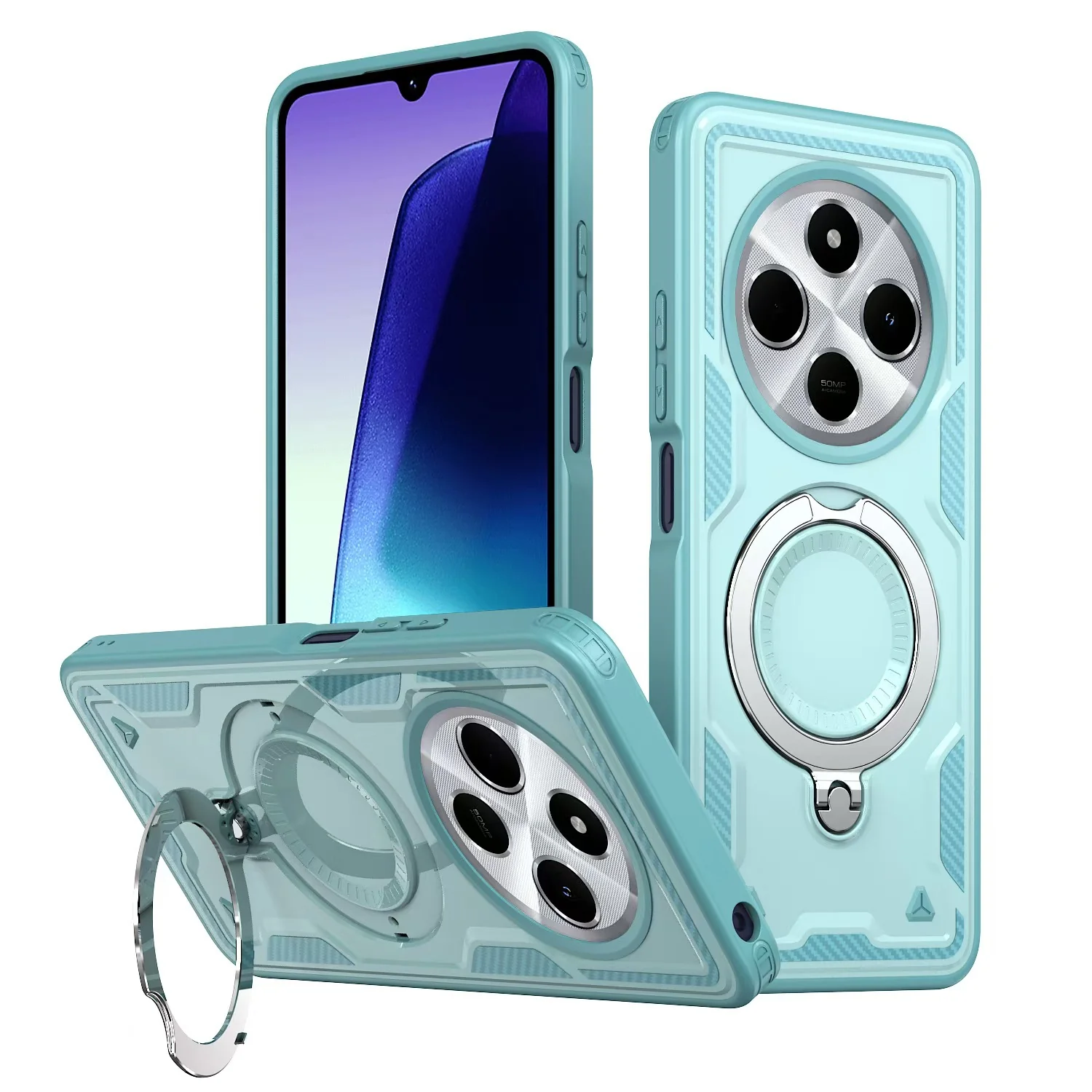 [Built-in Stand] Xiaomi Mi 15T/ 15T Pro Military-Grade Full Coverage Stand Series Case - Image 6