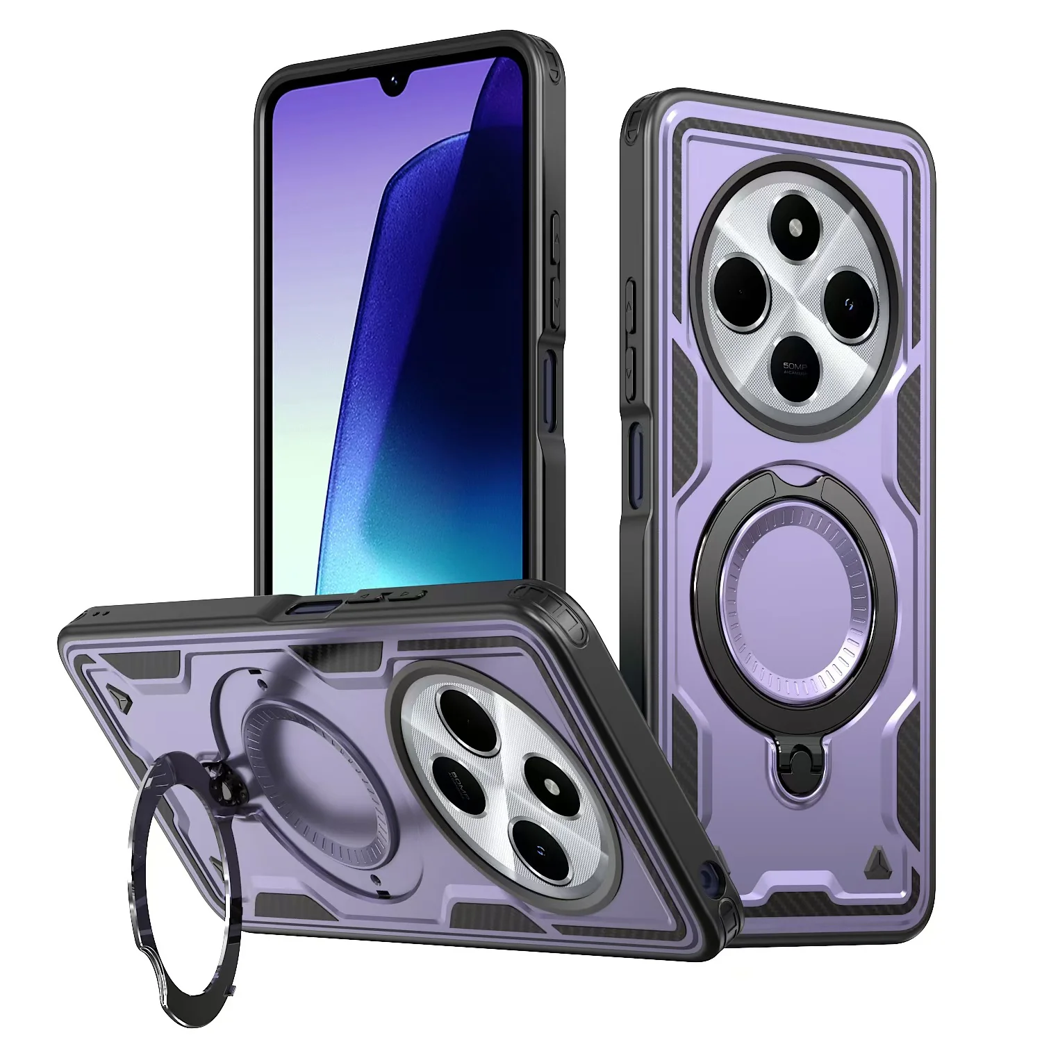 [Built-in Stand] Xiaomi Mi 15T/ 15T Pro Military-Grade Full Coverage Stand Series Case - Image 8