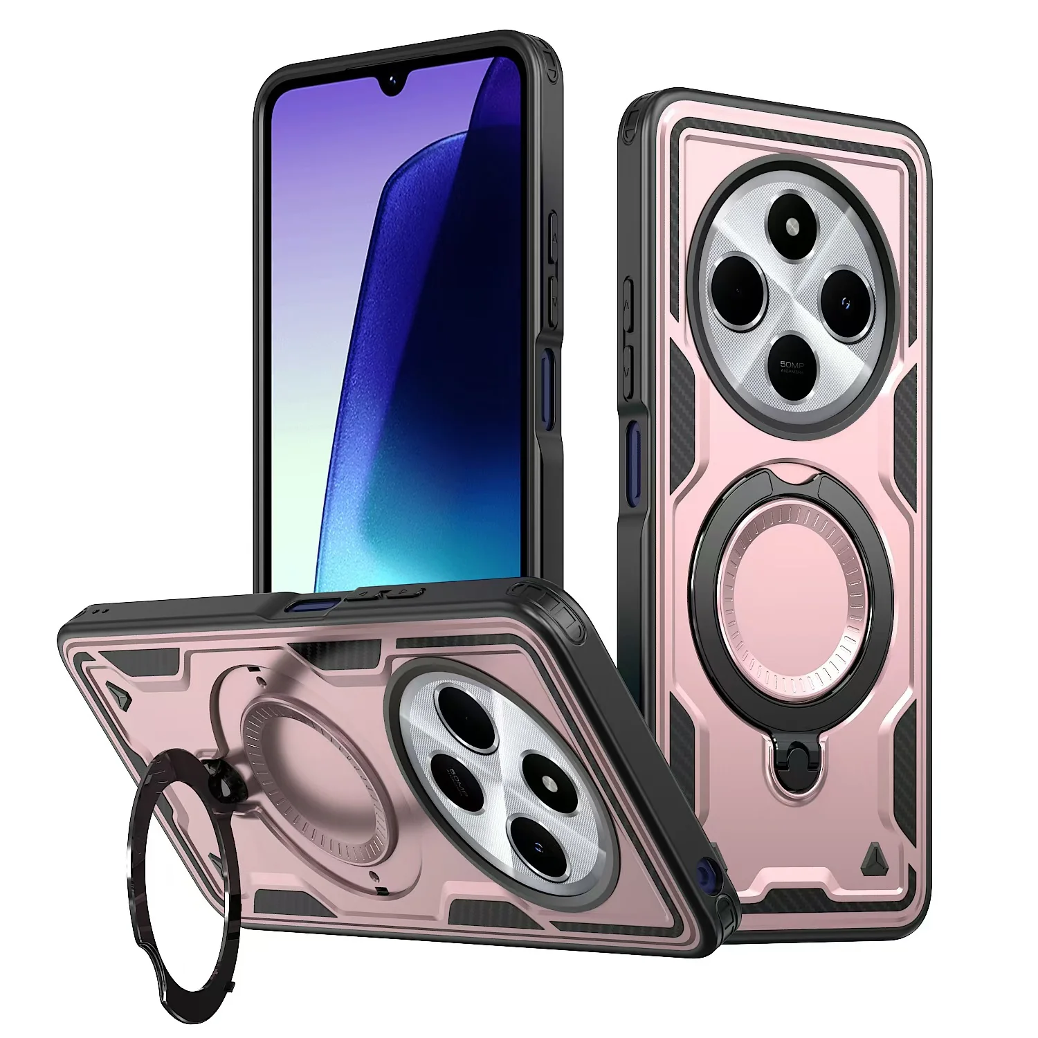 [Built-in Stand] Xiaomi Mi 15T/ 15T Pro Military-Grade Full Coverage Stand Series Case - Image 9