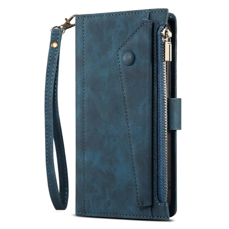 [Built-in Strap][With Card Slot] Motorola Moto Edge 60 Fusion - Premium Leather Shockproof Wallet Case - Image 4