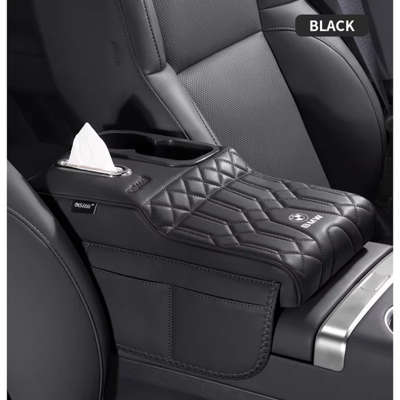 BWM Car Multi-Functional Leather Armrest Box Heightening Pad for 3 Series, 5 Series, 7 Series, X1, X2, X3, X4, X5 - Image 12