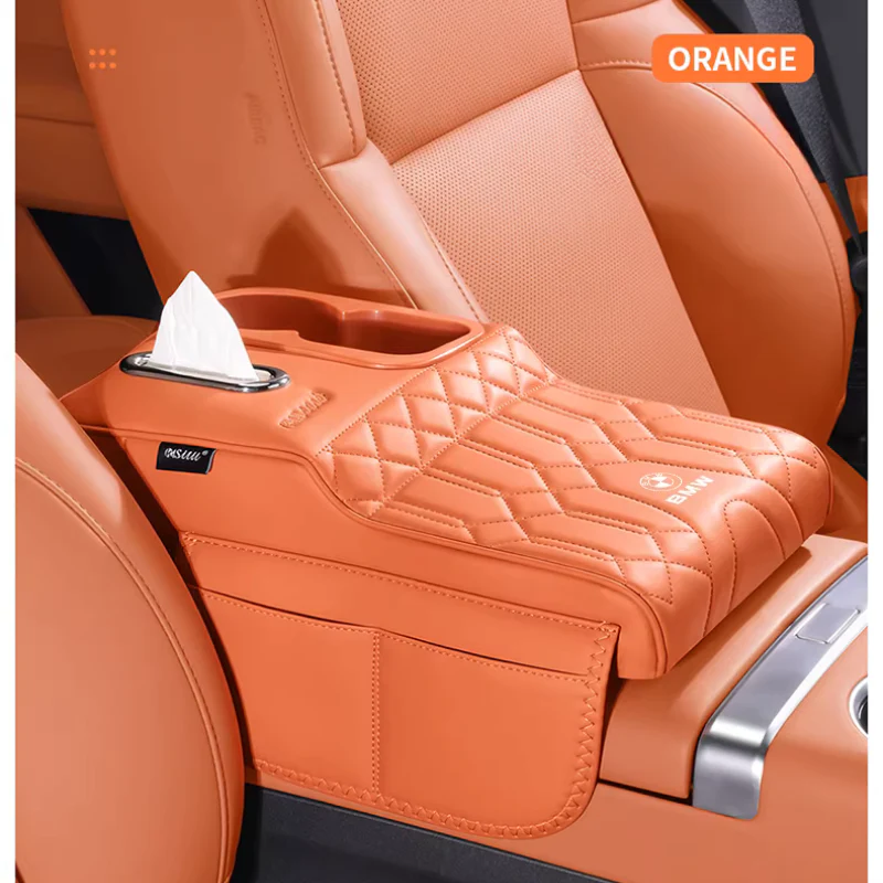 BWM Car Multi-Functional Leather Armrest Box Heightening Pad for 3 Series, 5 Series, 7 Series, X1, X2, X3, X4, X5 - Image 16