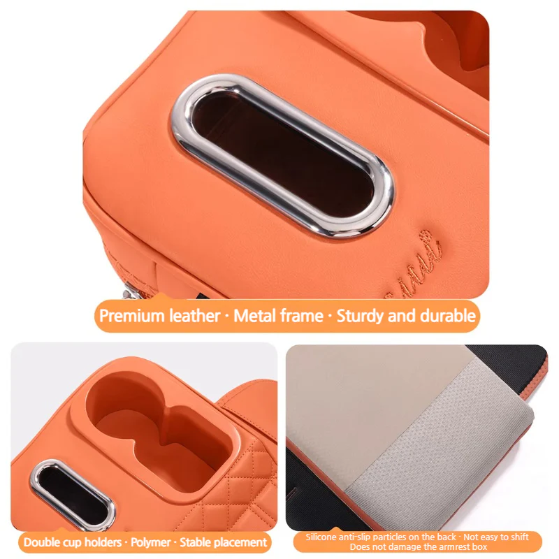 BWM Car Multi-Functional Leather Armrest Box Heightening Pad for 3 Series, 5 Series, 7 Series, X1, X2, X3, X4, X5 - Image 8