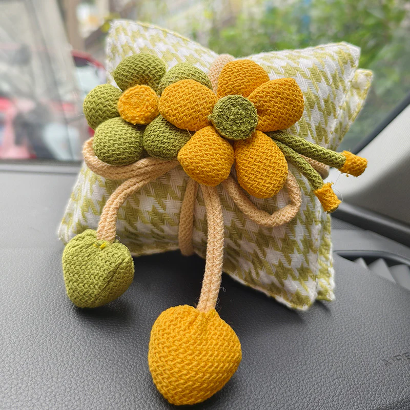 Canvas Houndstooth Activated Carbon Air Purifier Car Decoration Ornament – Odor Eliminator & Formaldehyde Remover - Image 11