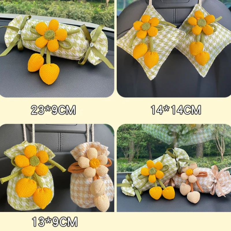 Canvas Houndstooth Activated Carbon Air Purifier Car Decoration Ornament – Odor Eliminator & Formaldehyde Remover - Image 18