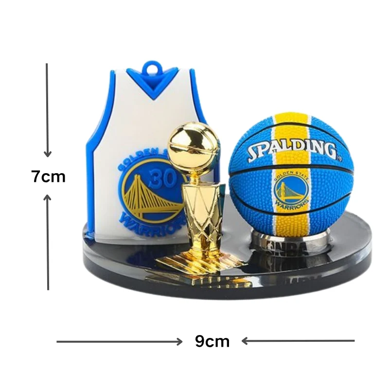 Car Dashboard Ornament Set Creative NBA Basketball Star Themed with Matching Interior Mat - Image 14
