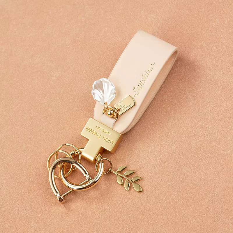 Minimalist Stylish and Versatile Accessory - Wheat Keychain & Chic Backpack Charm - Image 4