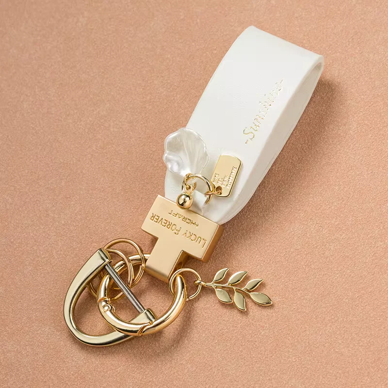 Minimalist Stylish and Versatile Accessory - Wheat Keychain & Chic Backpack Charm - Image 5