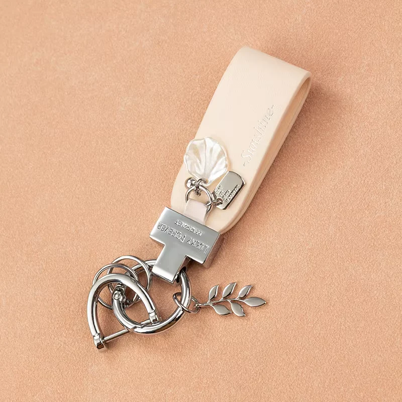 Minimalist Stylish and Versatile Accessory - Wheat Keychain & Chic Backpack Charm - Image 6