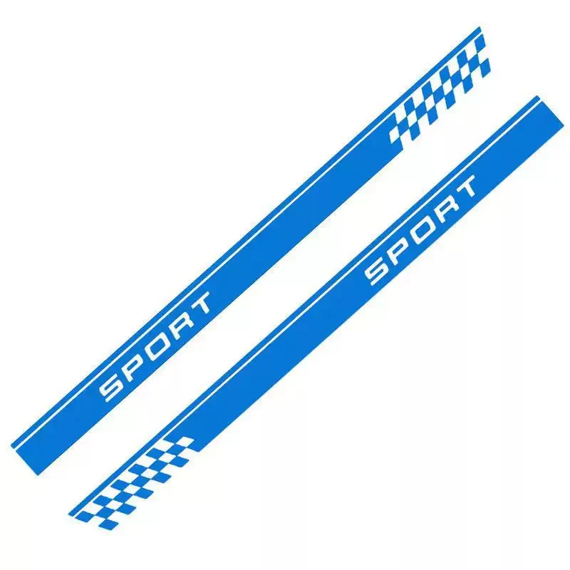 Car SPORT Racing Stripe Side Body Skirt Stickers (1 Pair)