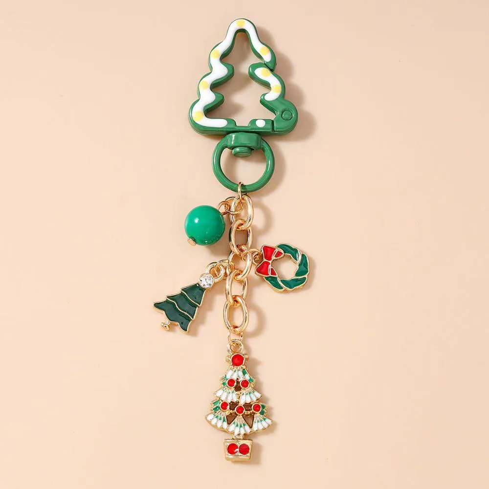 Christmas Series Metal Keychain Pendant Decorations - Perfect for Gifts & Packaging - Image 8