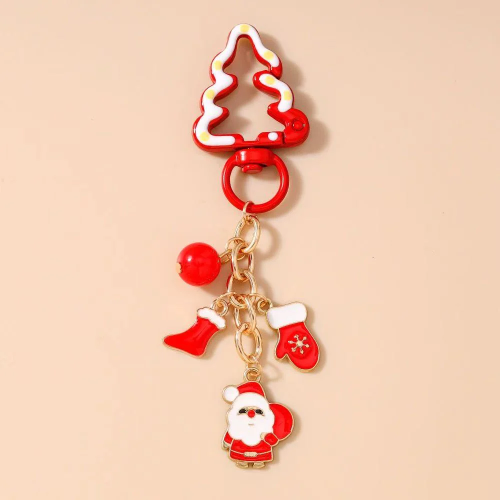 Christmas Series Metal Keychain Pendant Decorations - Perfect for Gifts & Packaging - Image 9