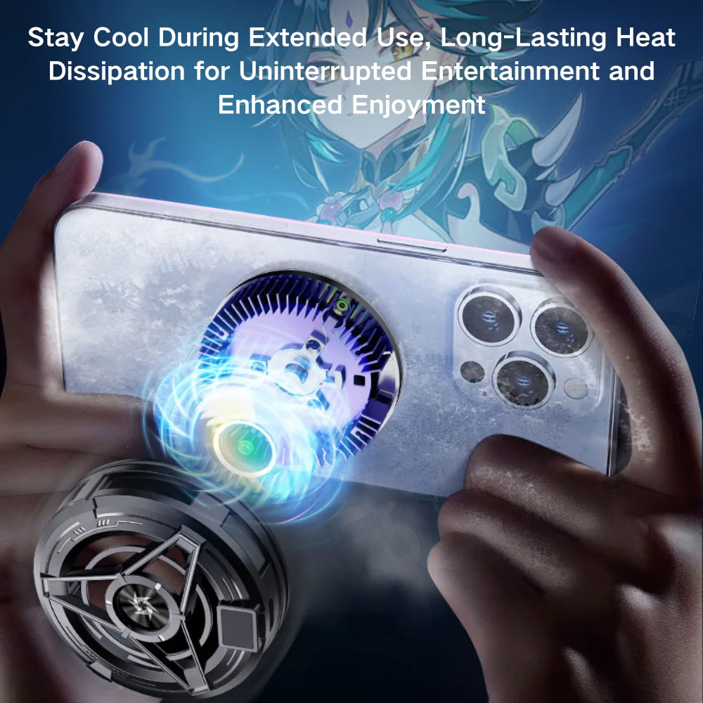 Compatible with 4.5 to 7.5-inch Phones - Portable Magnetic Phone Cooler - Image 9