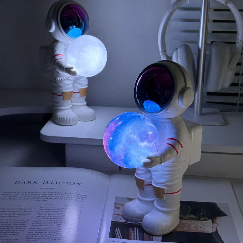 Desktop Astronaut Dreamy Moon & Starry Sky Portable Bluetooth Speaker - Image 4