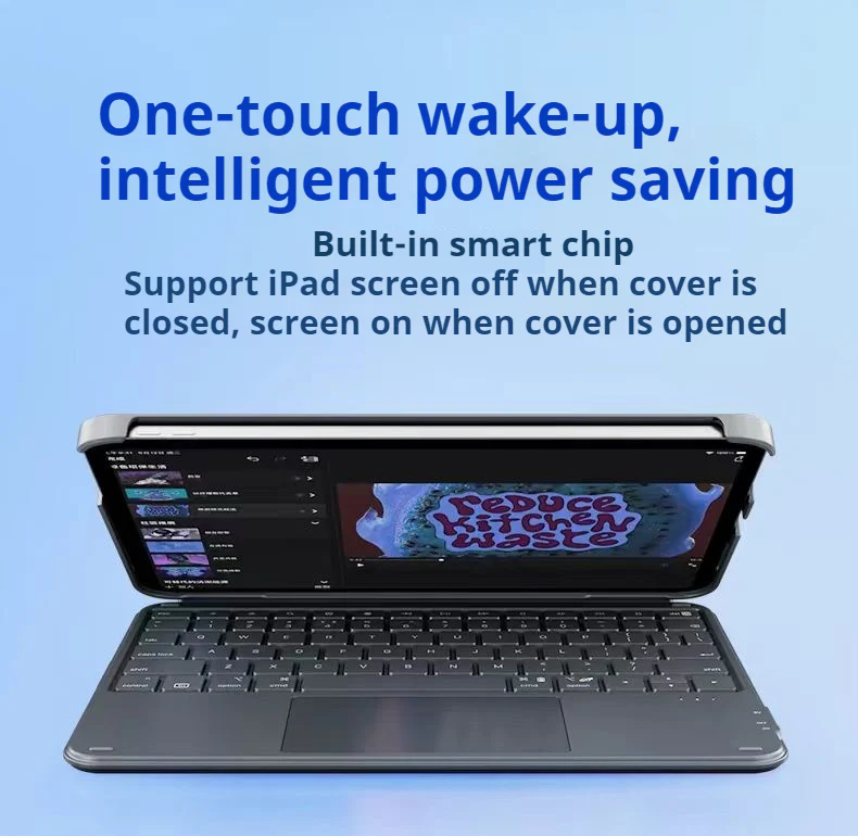 [Detachable] Apple iPad Pro 11-inch M5 (2025) Inateck Magnetic Touch Wireless Keyboard Case - Image 12