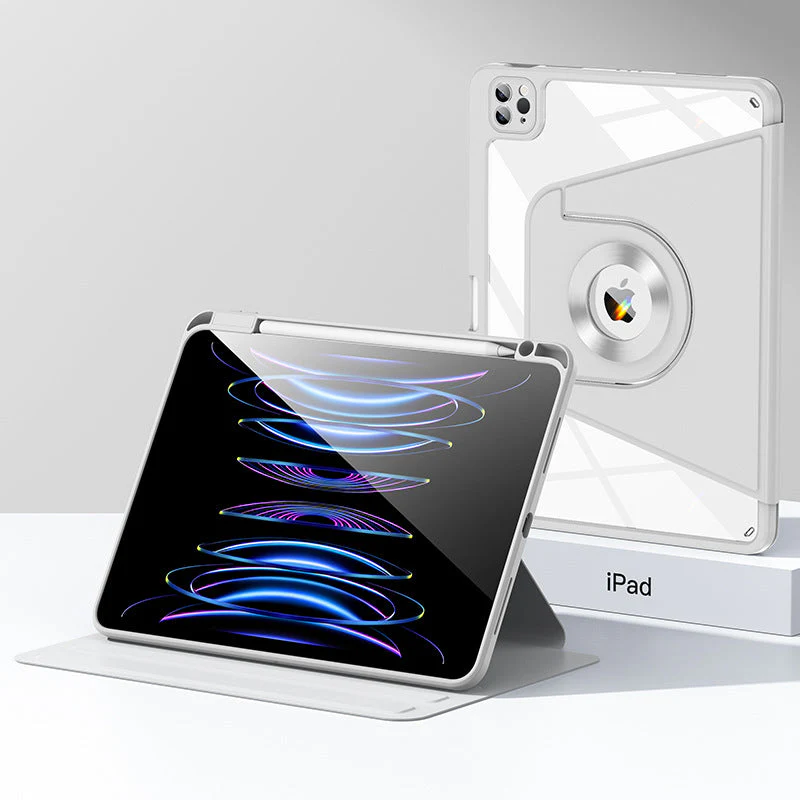 [Detachable] Apple iPad Air 13-inch M2/M3/M4 (2024/2025/2026) Smart Detachable 360 Degree Rotation Flip Stand Case - Image 3