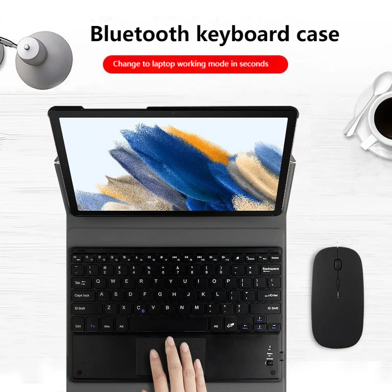 [Detachable Keyboard] Vivo Pad 11" 2022 - Business Metal Hinge Touch Bluetooth Keyboard Case - Image 5