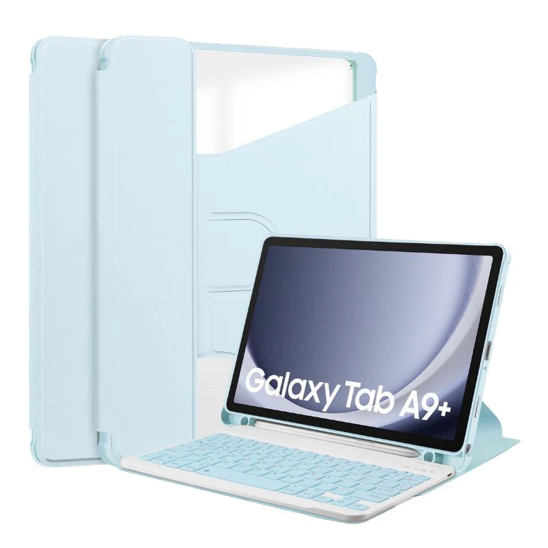 [Detachable Keyboard][With Backlit] Samsung Galaxy Tab S10 Lite (2025) 10.9" - 360 Degree Rotating Magnetic Flip Cover Case With Pen Slot - Image 10