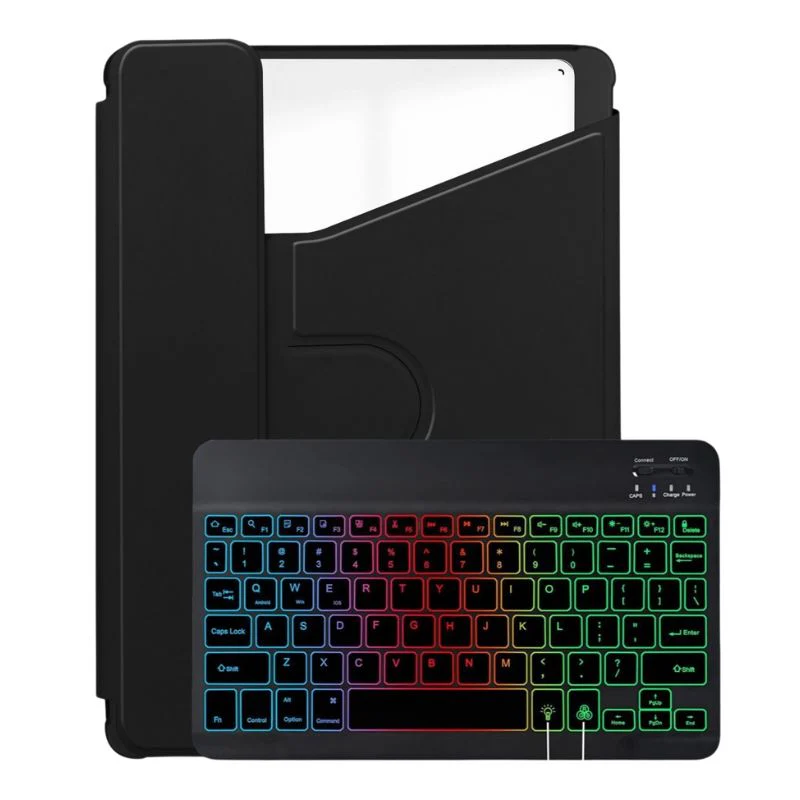 [Detachable Keyboard][With Backlit] Samsung Galaxy Tab S10 Lite (2025) 10.9" - 360 Degree Rotating Magnetic Flip Cover Case With Pen Slot - Image 12