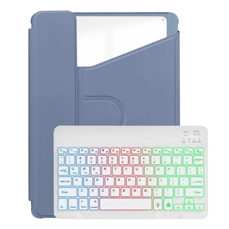 [Detachable Keyboard][With Backlit] Samsung Galaxy Tab S10 Lite (2025) 10.9" - 360 Degree Rotating Magnetic Flip Cover Case With Pen Slot - Image 14