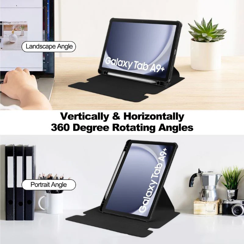 [Detachable Keyboard][With Backlit] Samsung Galaxy Tab S10 Lite (2025) 10.9" - 360 Degree Rotating Magnetic Flip Cover Case With Pen Slot - Image 4