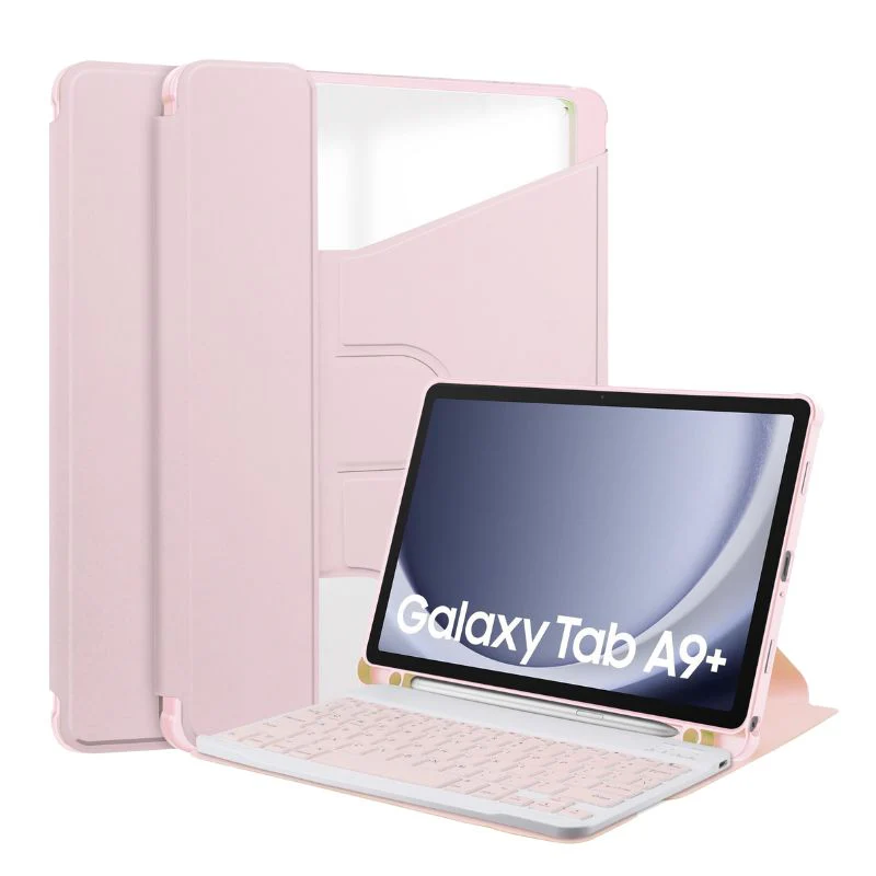 [Detachable Keyboard][With Backlit] Samsung Galaxy Tab S10 Lite (2025) 10.9" - 360 Degree Rotating Magnetic Flip Cover Case With Pen Slot - Image 6