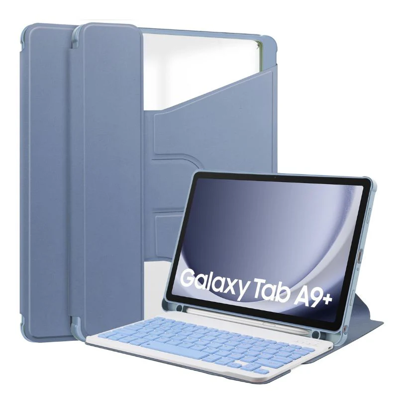 [Detachable Keyboard][With Backlit] Samsung Galaxy Tab S10 Lite (2025) 10.9" - 360 Degree Rotating Magnetic Flip Cover Case With Pen Slot - Image 7