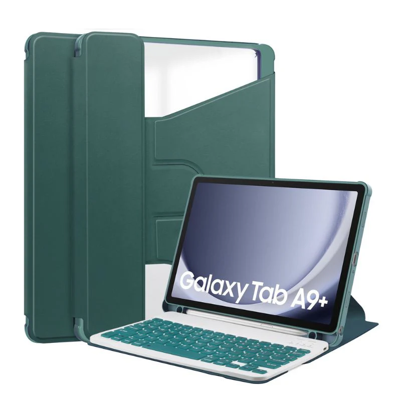 [Detachable Keyboard][With Backlit] Samsung Galaxy Tab S10 Lite (2025) 10.9" - 360 Degree Rotating Magnetic Flip Cover Case With Pen Slot - Image 8