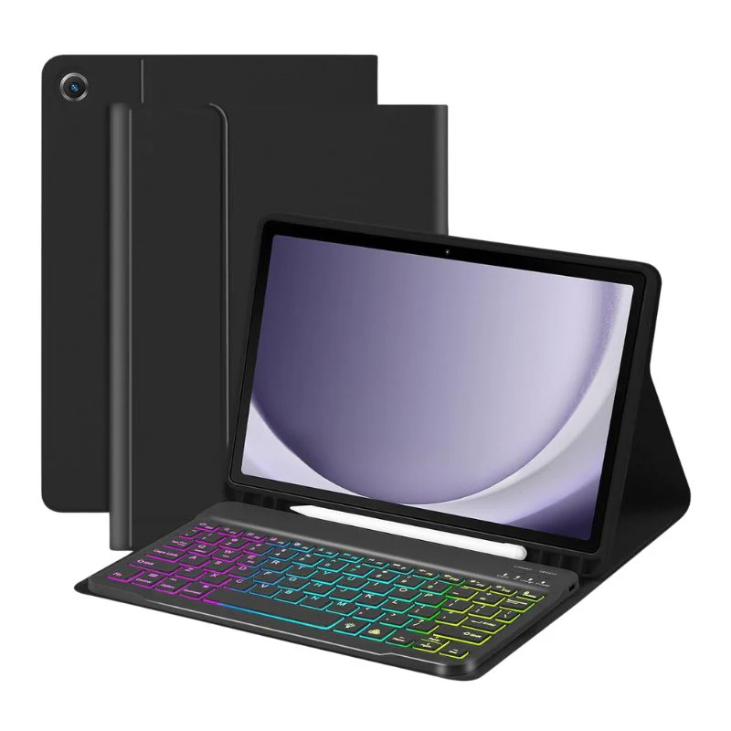 [Detachable Keyboard][With RGB Backlit][Square Keycaps] Samsung Galaxy Tab S10 FE Plus (2025) 13.1" - Magnetic Wireless Bluetooth Keyboard Flip Case With Pen Slot - Image 8