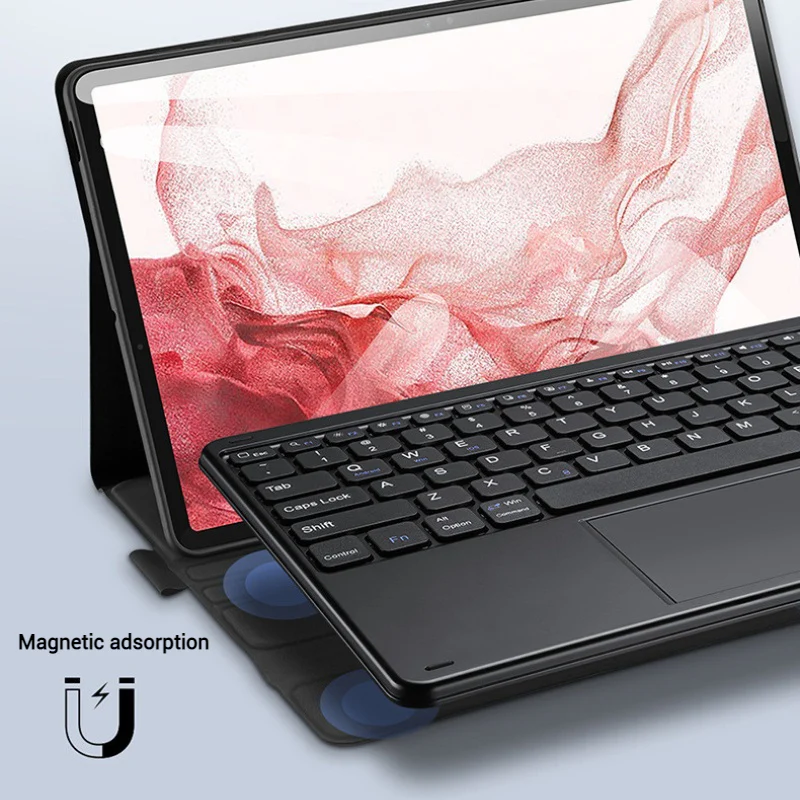 [Detachable] Samsung Galaxy Tab S10 FE Plus (2025) 13.1" - Magnetic Touchpad Wireless Keyboard Case - Image 4