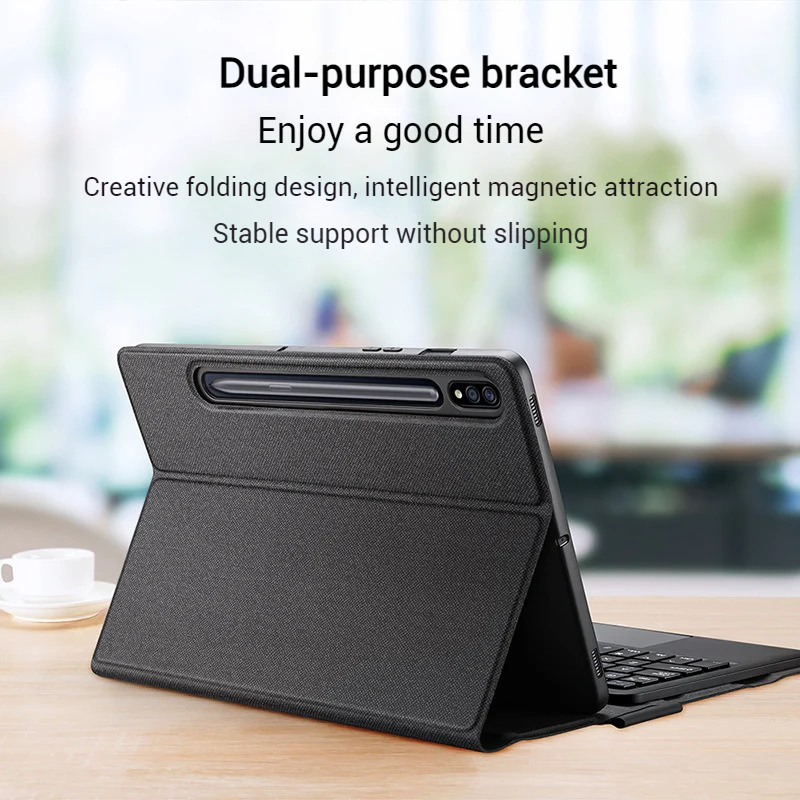 [Detachable] Samsung Galaxy Tab S10 FE Plus (2025) 13.1" - Magnetic Touchpad Wireless Keyboard Case - Image 6