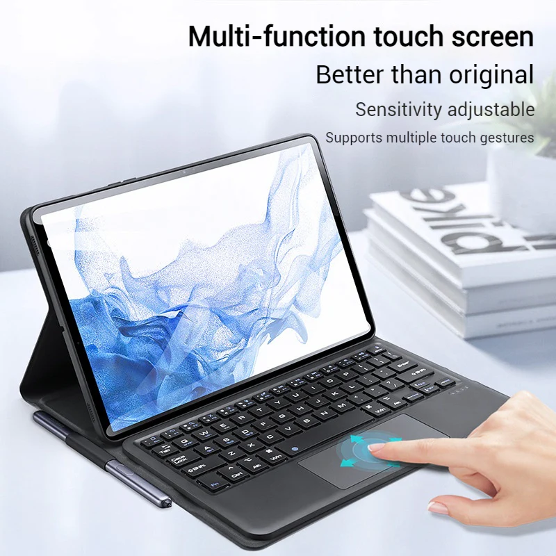 [Detachable] Samsung Galaxy Tab S10 FE Plus (2025) 13.1" - Magnetic Touchpad Wireless Keyboard Case - Image 8
