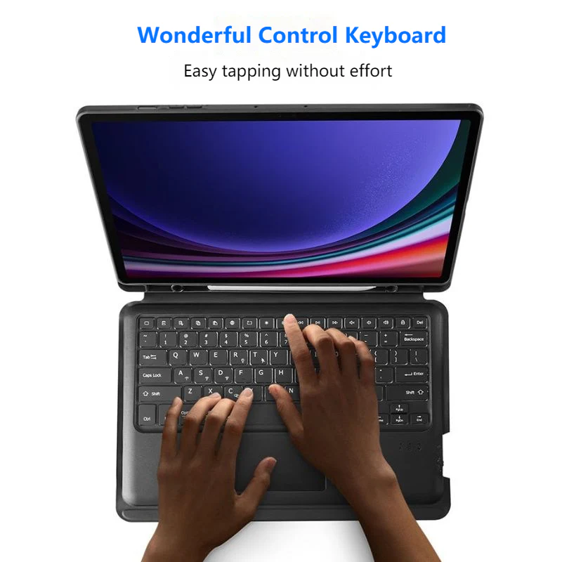 [Detachable] Samsung Galaxy Tab S11 Ultra (2025) 14.6" - Multi Functional PU Leather Magnetic Bluetooth Keyboard Case - Image 7