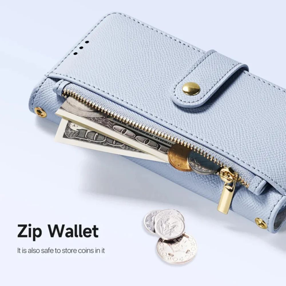 [Detachable][With Card Slot] Apple iPhone 16/Pro/Plus/Max - Detachable Magnetic Genuine Leather Wallet Case - Image 11