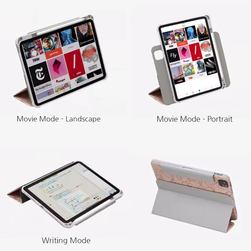 [Detachable][Built-in Pen Slot] Apple iPad 10.9/11'' 10/11th Gen (2022/2025) Bow Design Magnetic Double-Sided Full-Cover Protective Case - Image 5