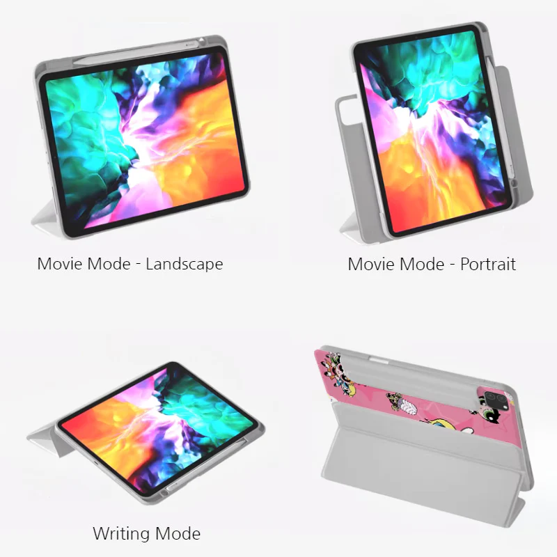 [Detachable][Built-in Pen Slot] Apple iPad 10.9/11'' 10/11th Gen (2022/2025) Power Girls Magnetic Full-Cover Protective Case - Image 4