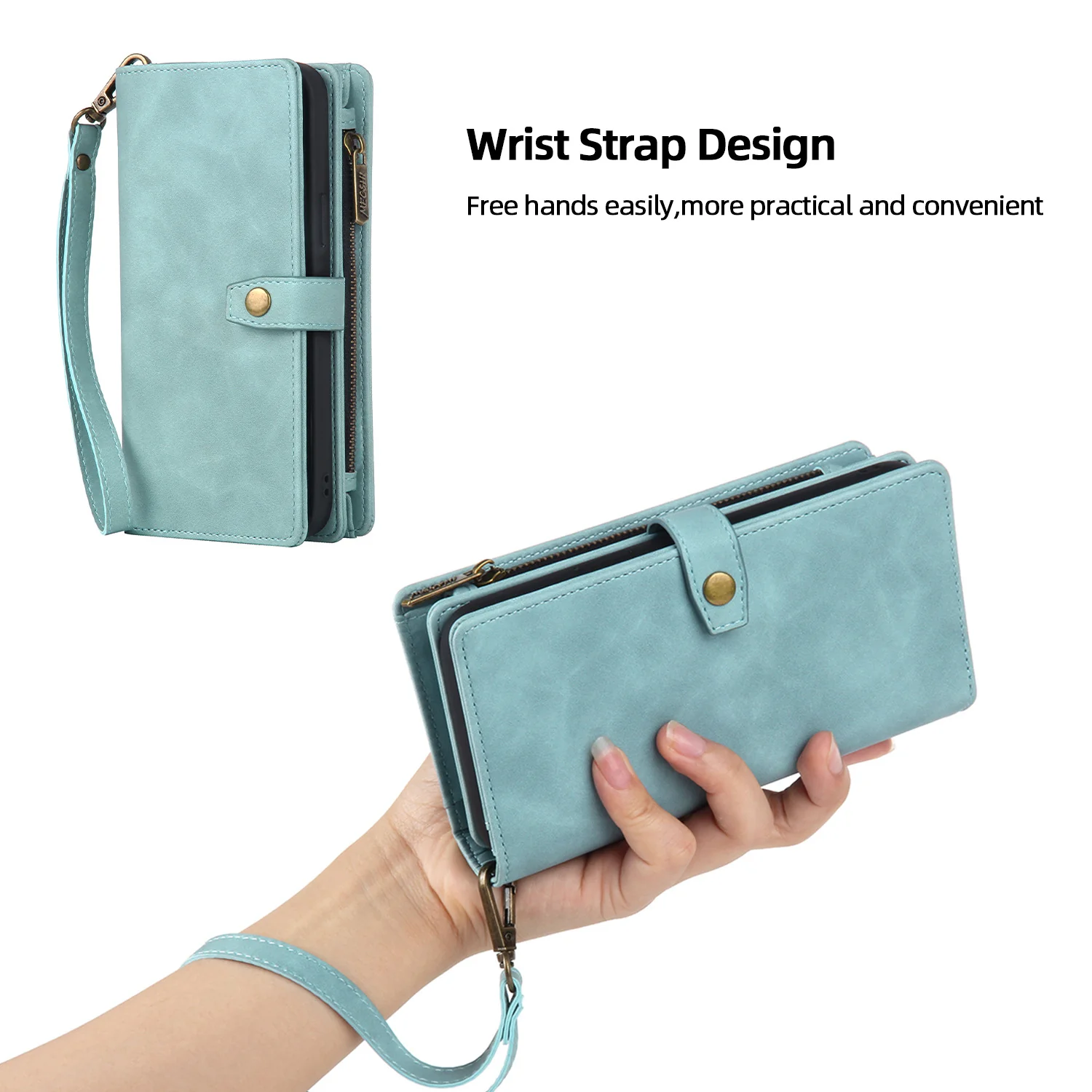 [Detachable][With Card Slot] Samsung S26/Plus/Ultra Premium Multi-functional Leather Folding Shockproof Wallet Series Case - Image 5