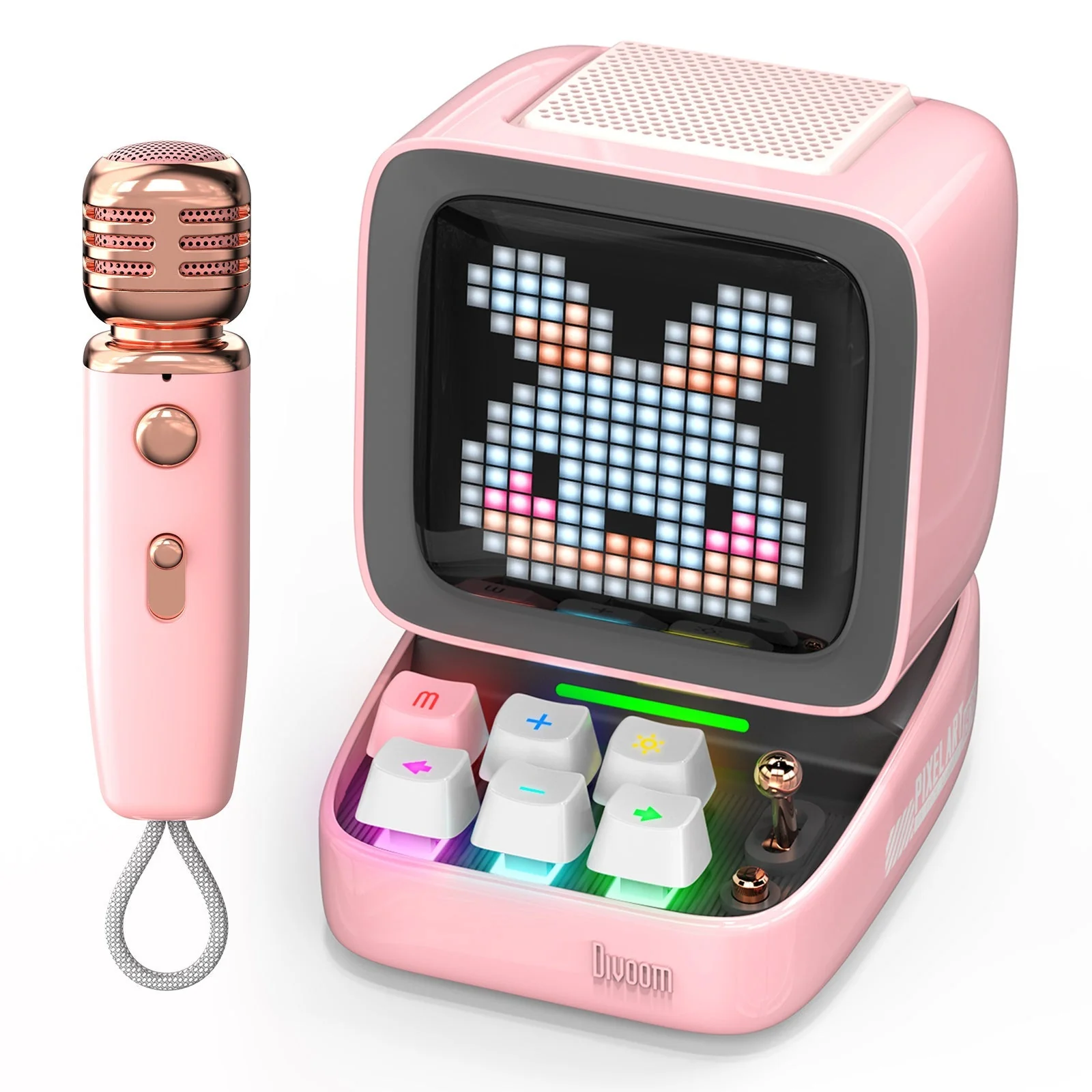 Divoom Ditoo-Mic Mini Karaoke Machine Pixel Art Singing Bluetooth Speaker With Pixel Display, Microphone - Image 10