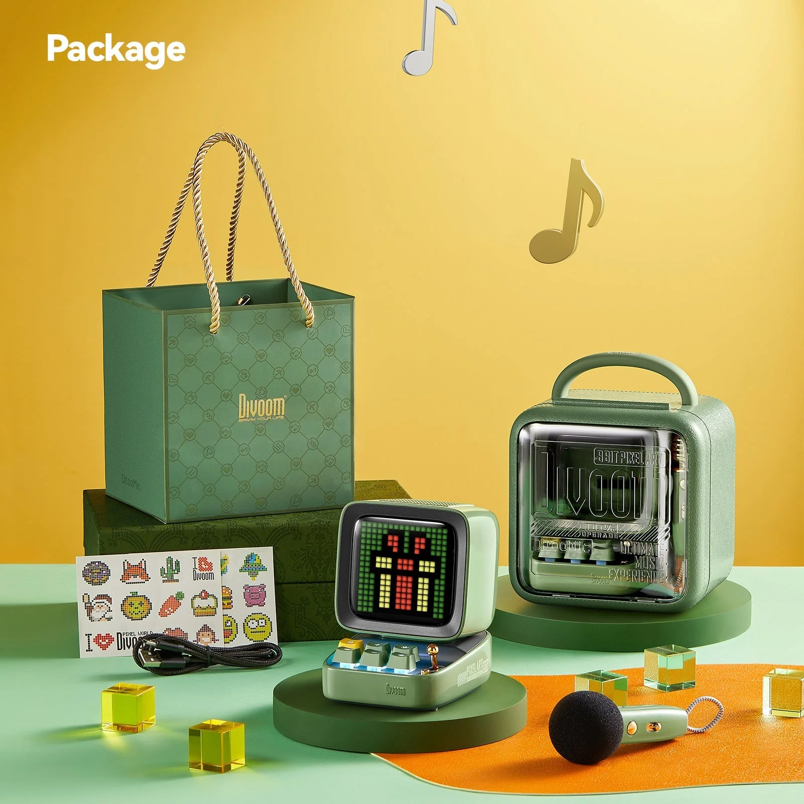 Divoom Ditoo-Mic Mini Karaoke Machine Pixel Art Singing Bluetooth Speaker With Pixel Display, Microphone - Image 5