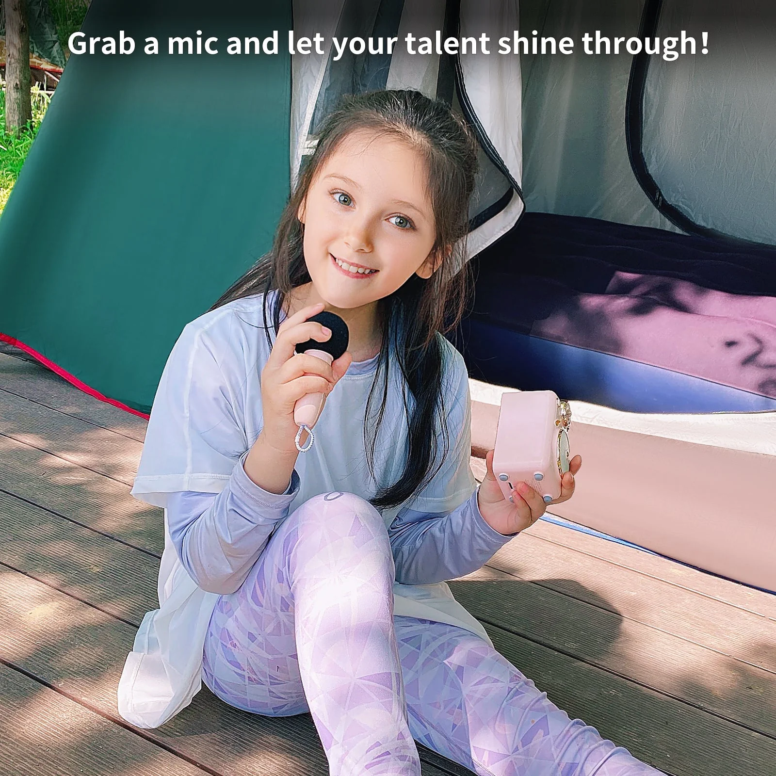 Divoom Fairy-OK Retro Mini Karaoke Bluetooth Speaker With Microphone Girl Perfect Gift - Image 2