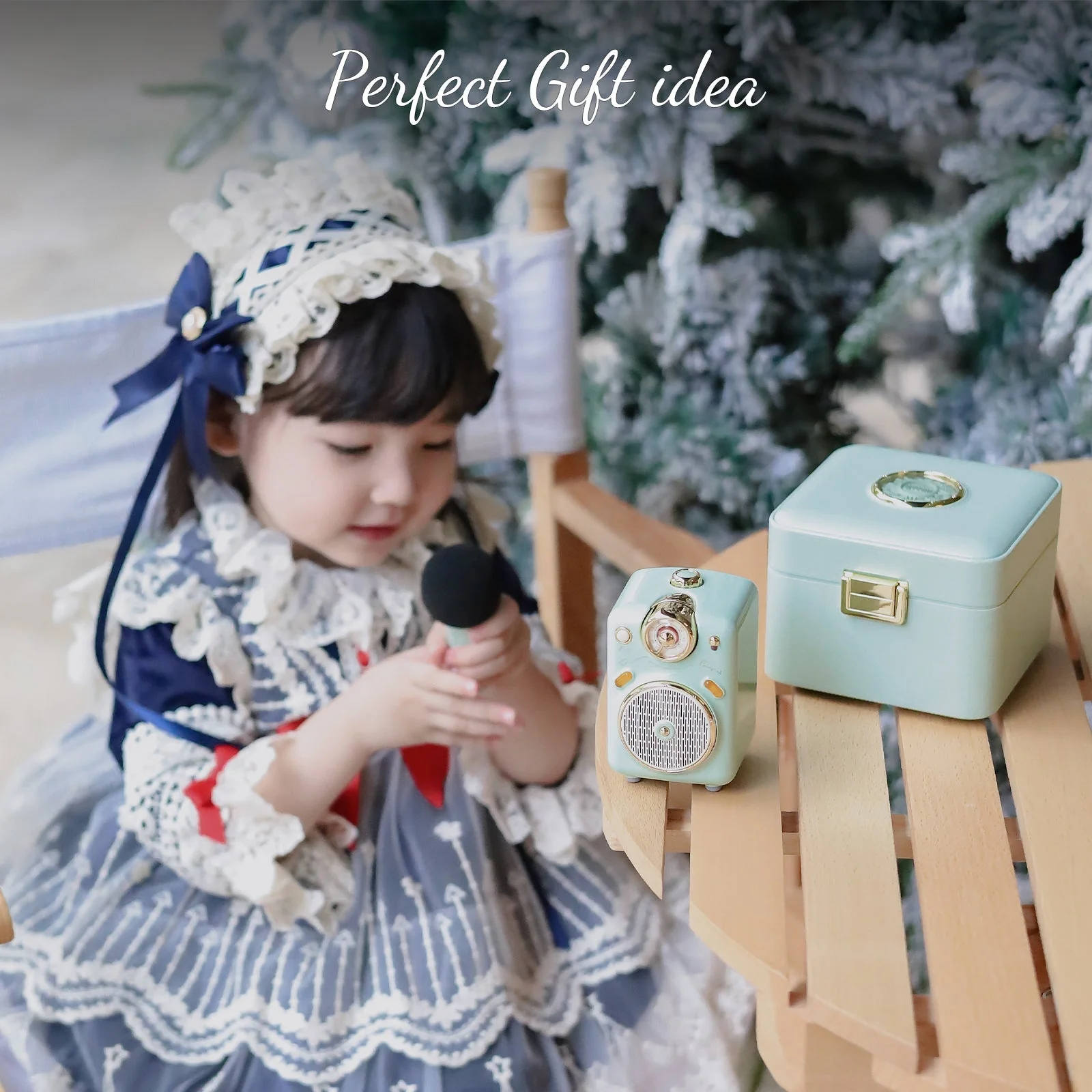 Divoom Fairy-OK Retro Mini Karaoke Bluetooth Speaker With Microphone Girl Perfect Gift - Image 7