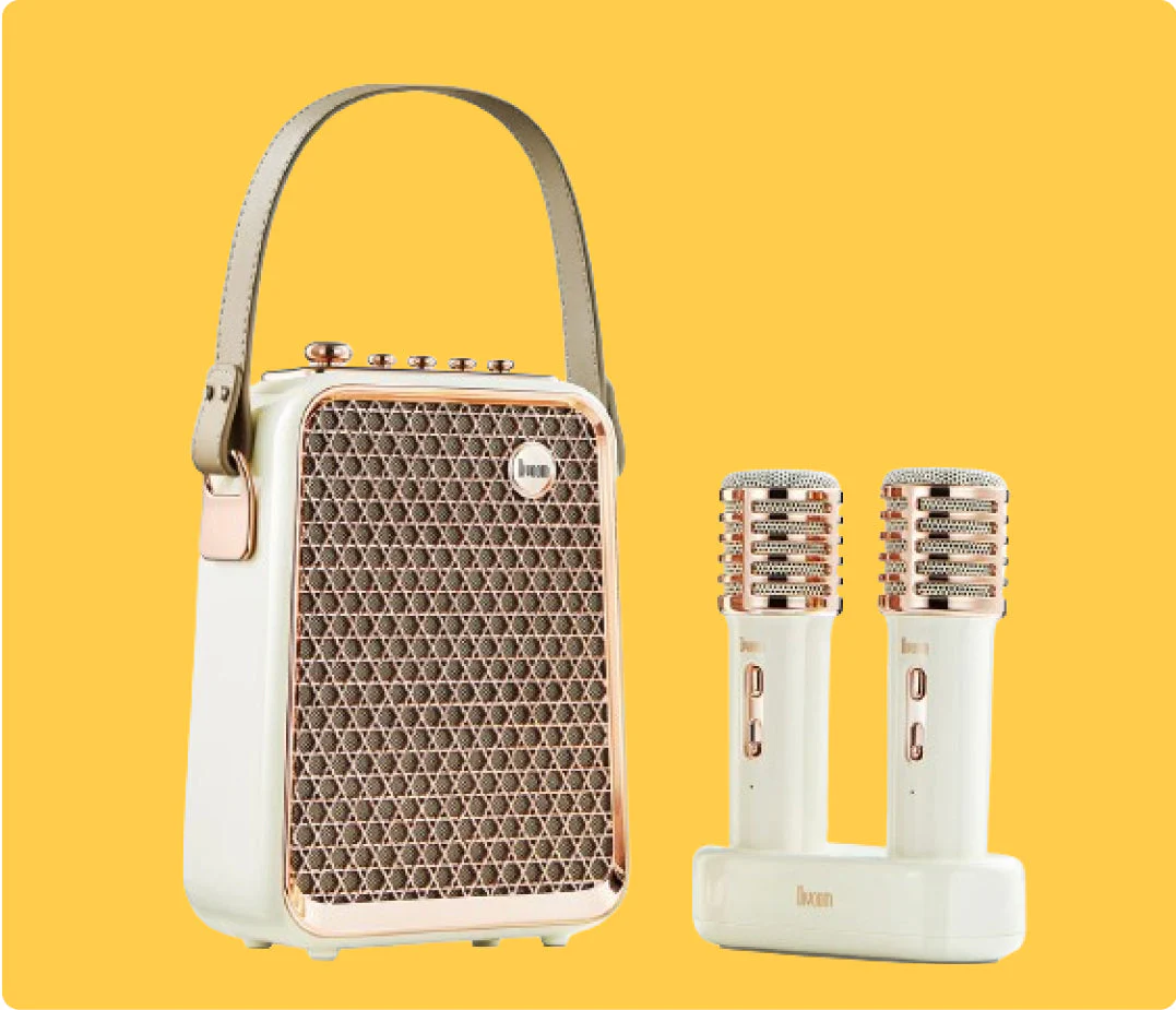 Divoom Songbird-HQ Portable Karaoke Bluetooth Speaker | Home KTV Sound Set 50W Powerful Sound, 6 Microphone Modes, Bluetooth 5.2 Connectivity, 36Wh Battery Capacity - Image 2