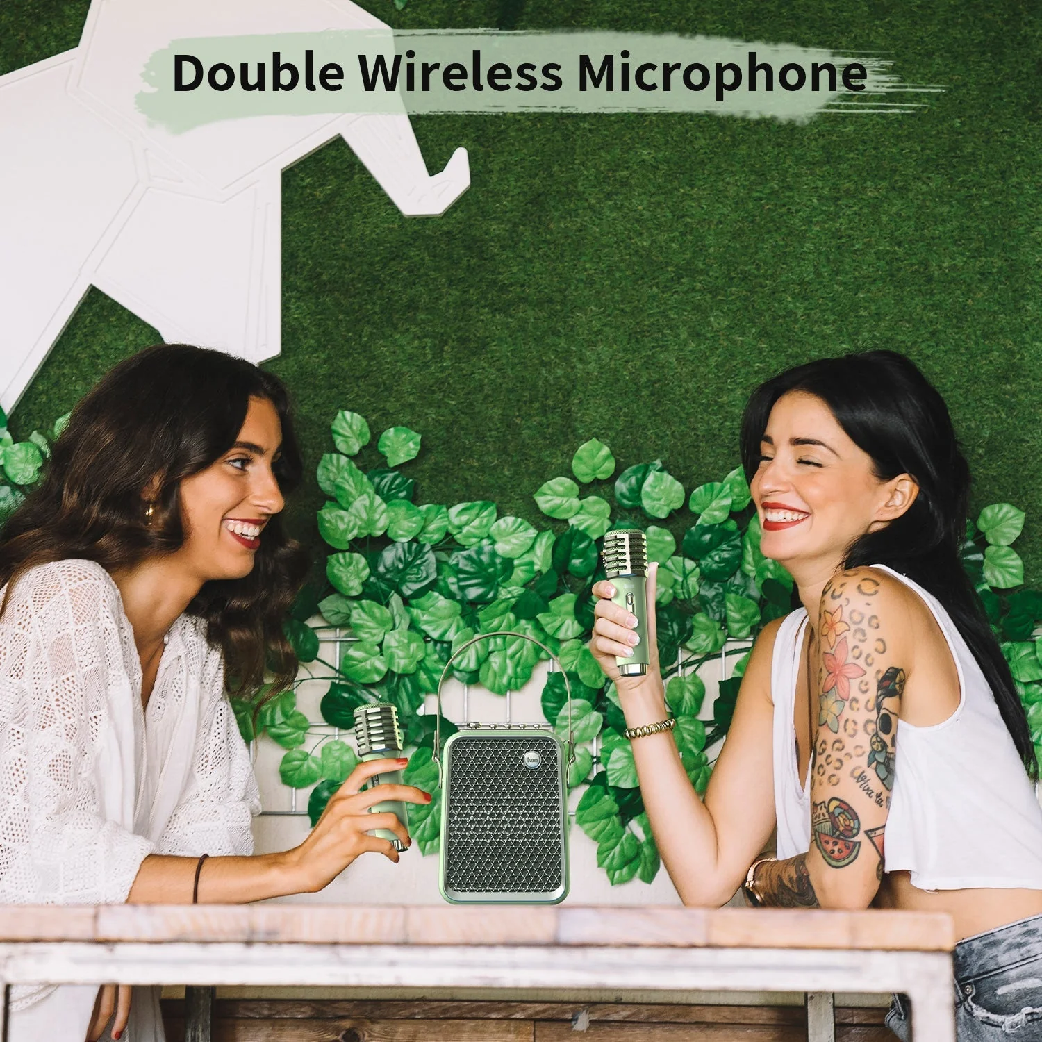Divoom Songbird-HQ Portable Karaoke Bluetooth Speaker | Home KTV Sound Set 50W Powerful Sound, 6 Microphone Modes, Bluetooth 5.2 Connectivity, 36Wh Battery Capacity - Image 6