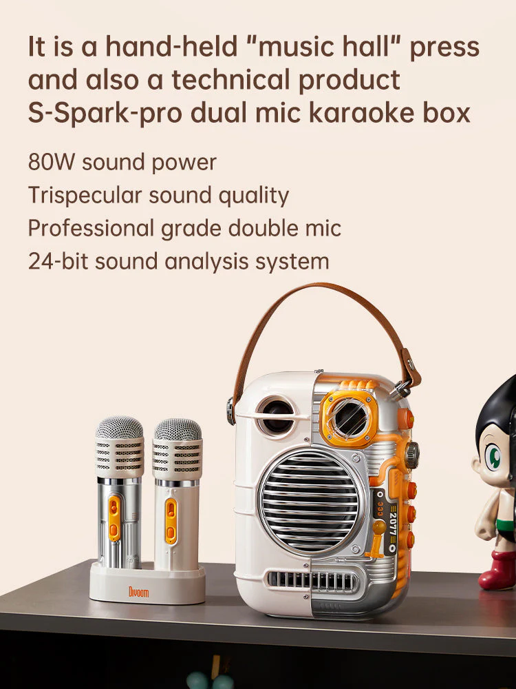 Divoom Spark-Pro Bluetooth Portable Speaker Karaoke Speaker Perfect Gift - Image 4