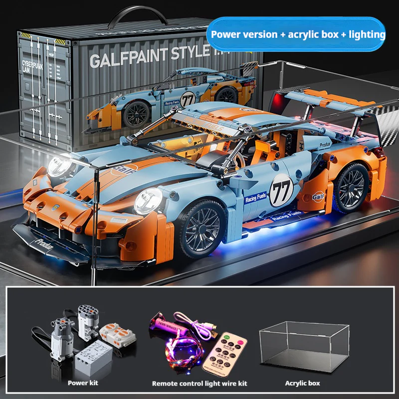 DIY Supercar Building Blocks Set for Kids Gift – Creative Assembly Toy Car Model for Christmas, Halloween and Birthday - Image 2