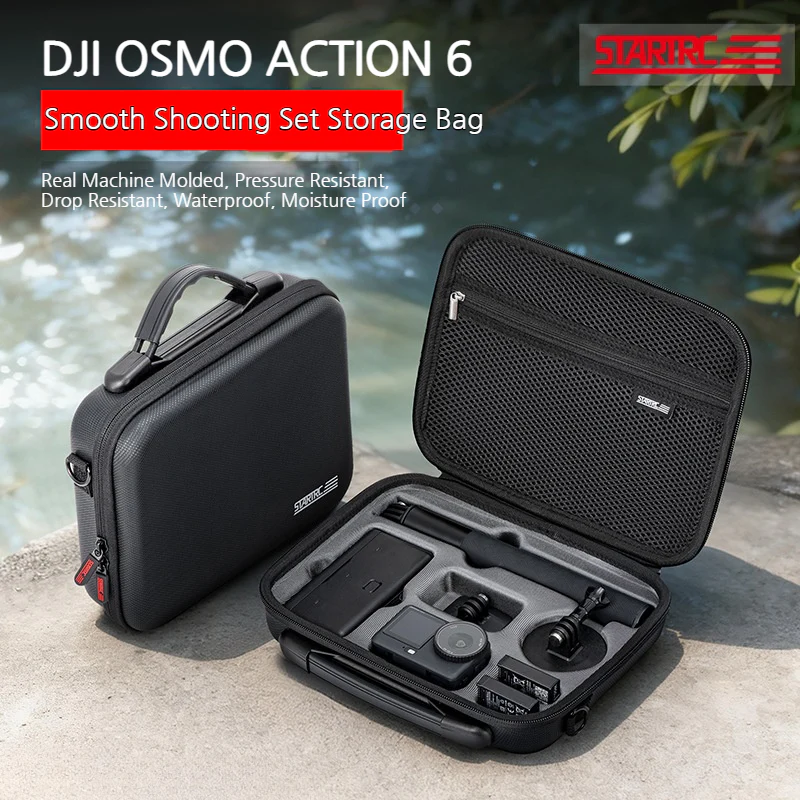 DJI Osmo Action 6 – STARTRC Portable Action Camera Carrying Case Storage Bag - Image 8