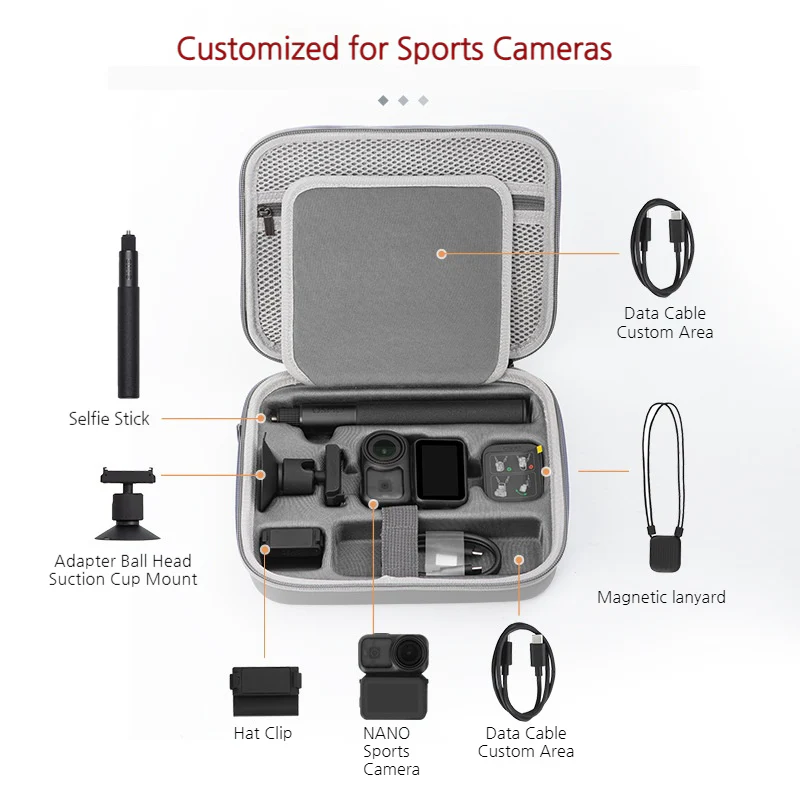DJI Osmo NANO – STARTRC Portable Camera Carrying Case Storage Bag - Image 7