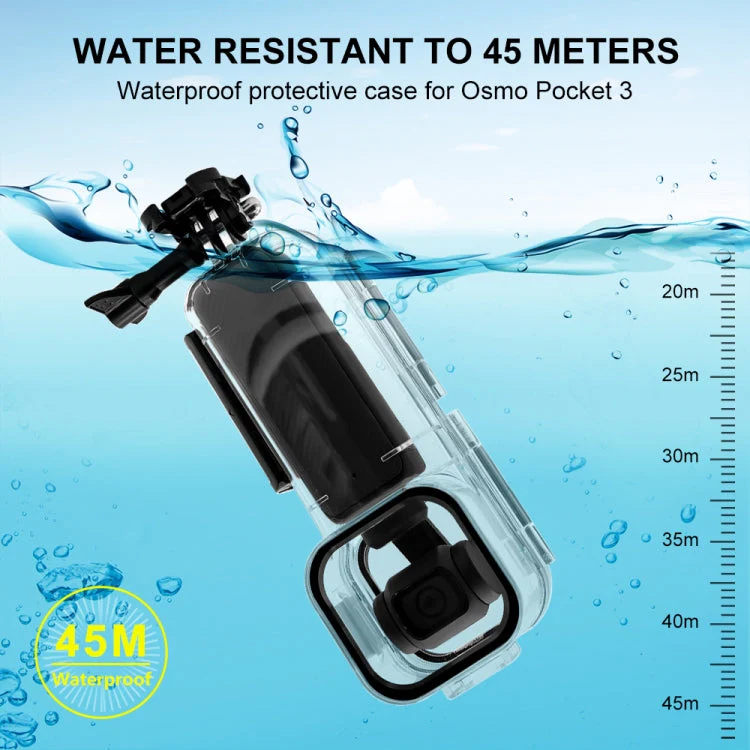 DJI Osmo Pocket 3 PULUZ 45m Underwater Waterproof Housing Diving Case - Image 7